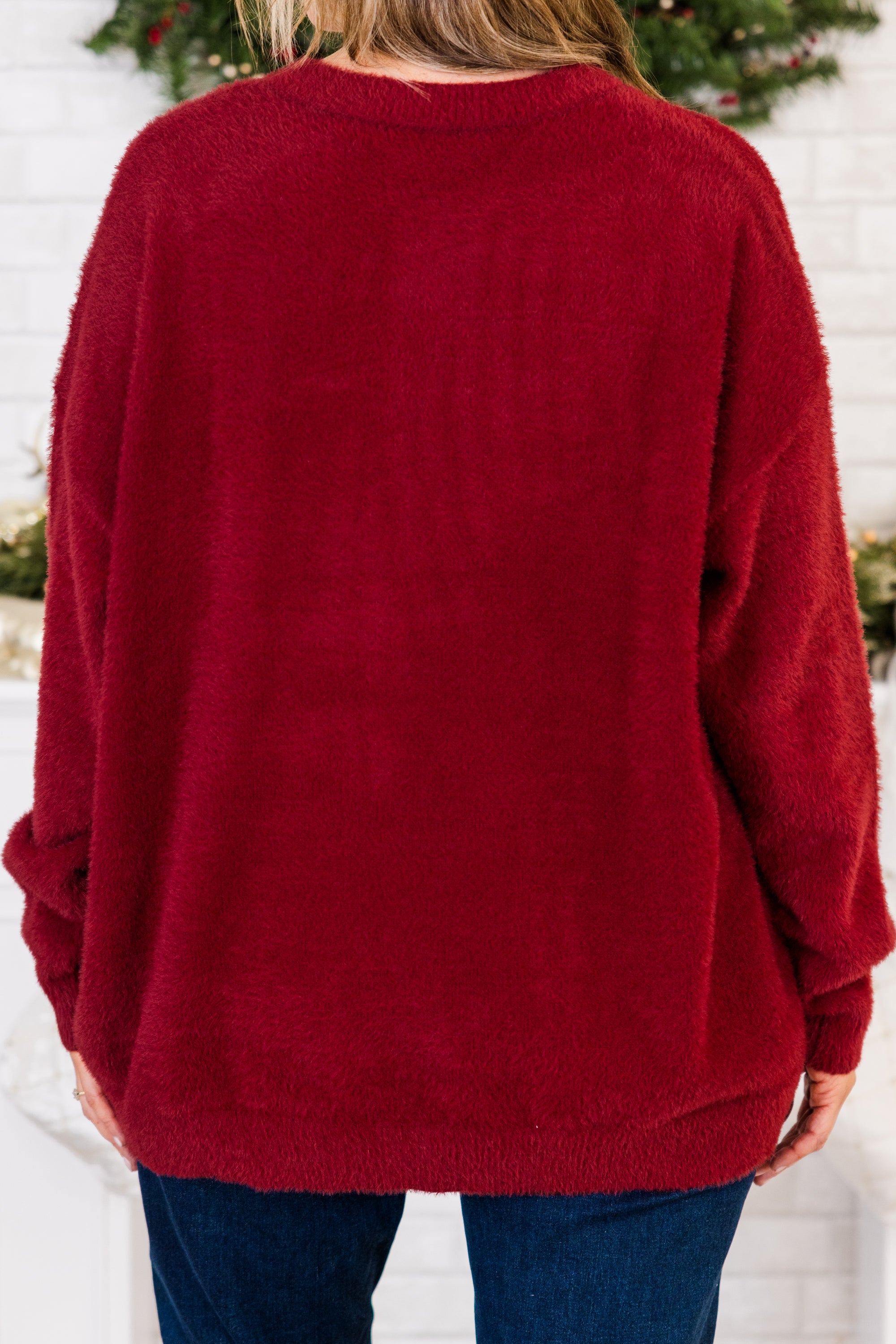 Such A Warm Heart Sweater. Red