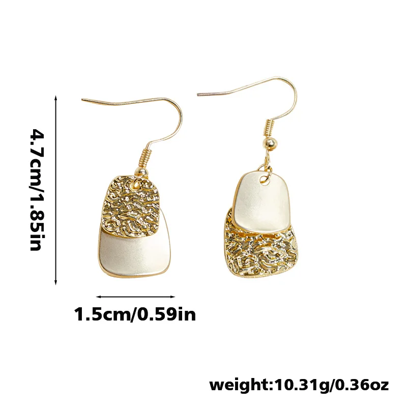 Women's Simple Multi-Layer Alloy Earrings Trendy Wholesale New Stitching Earlobe Fashion Jewelry