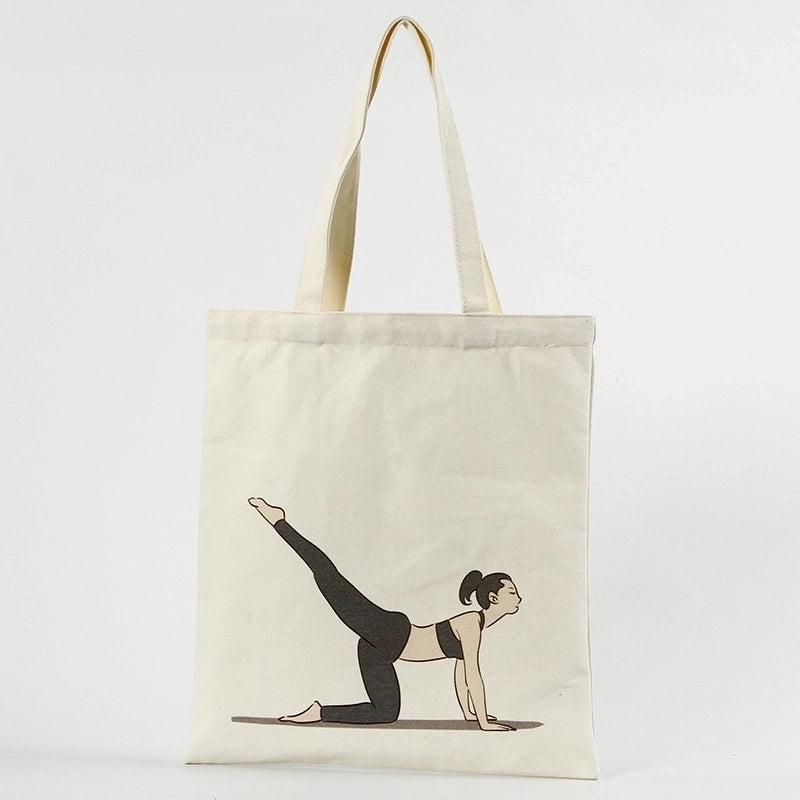 Women's Minimalist Cartoon Shopping Bags