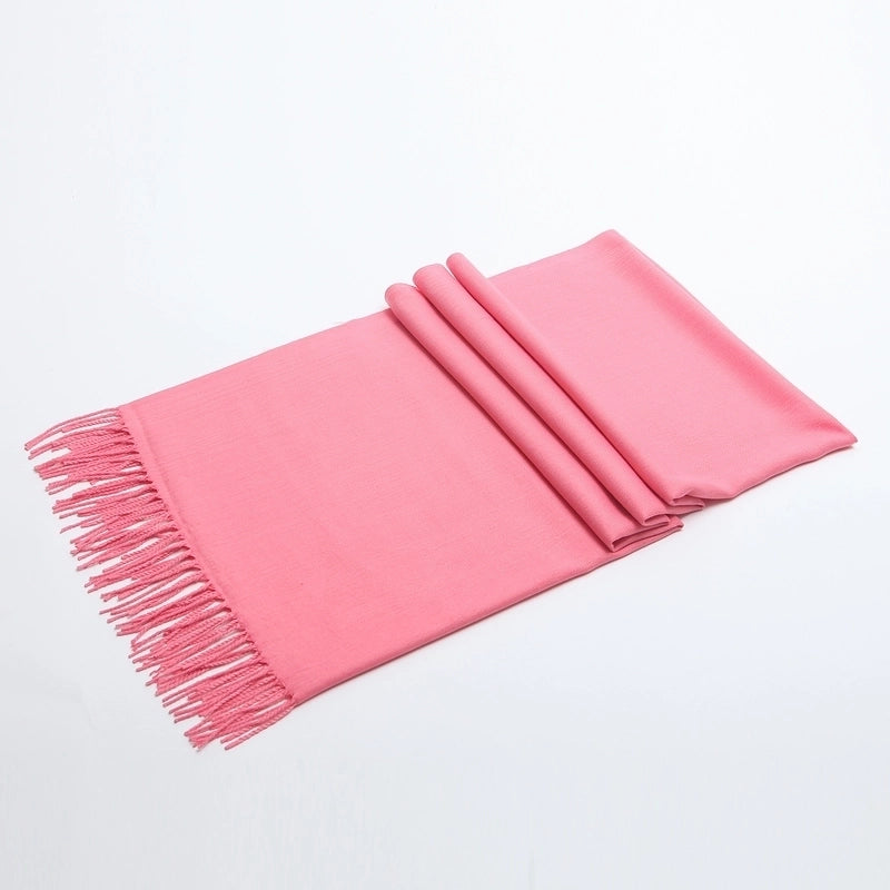 Scarf For Women In Winter Imitation Cashmere Red Dual-use Bib Autumn And Winter