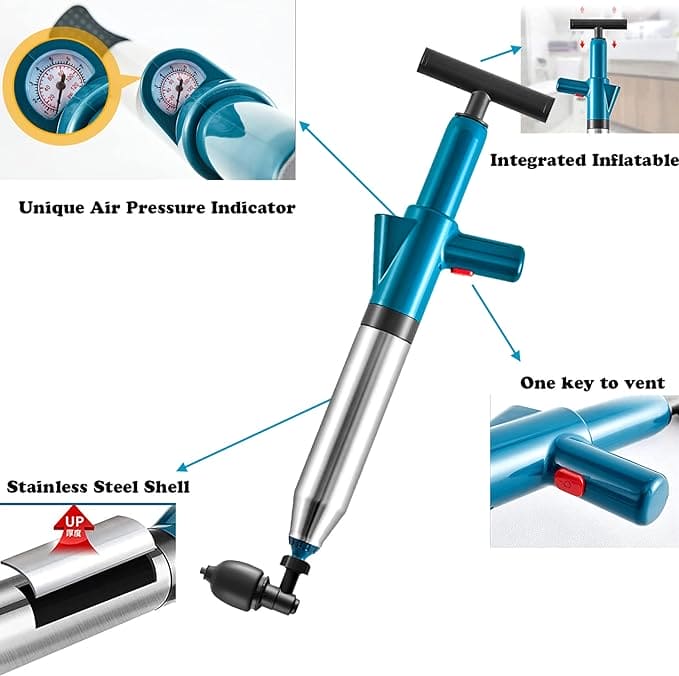 AIR TOILET DRAIN BLASTER PLUNGER