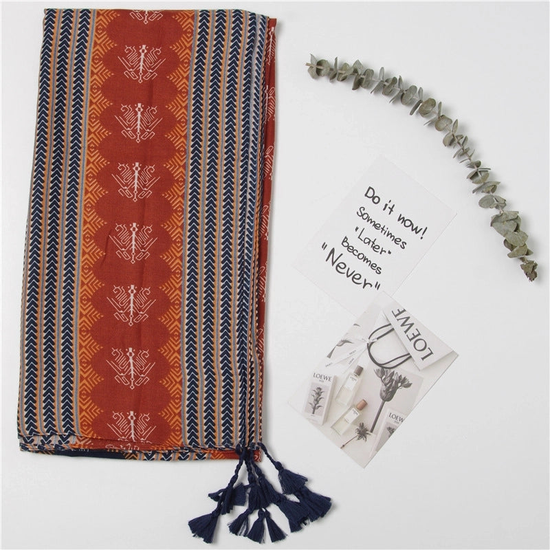 Unisex Vacation Sweet Geometric Polyester Scarf