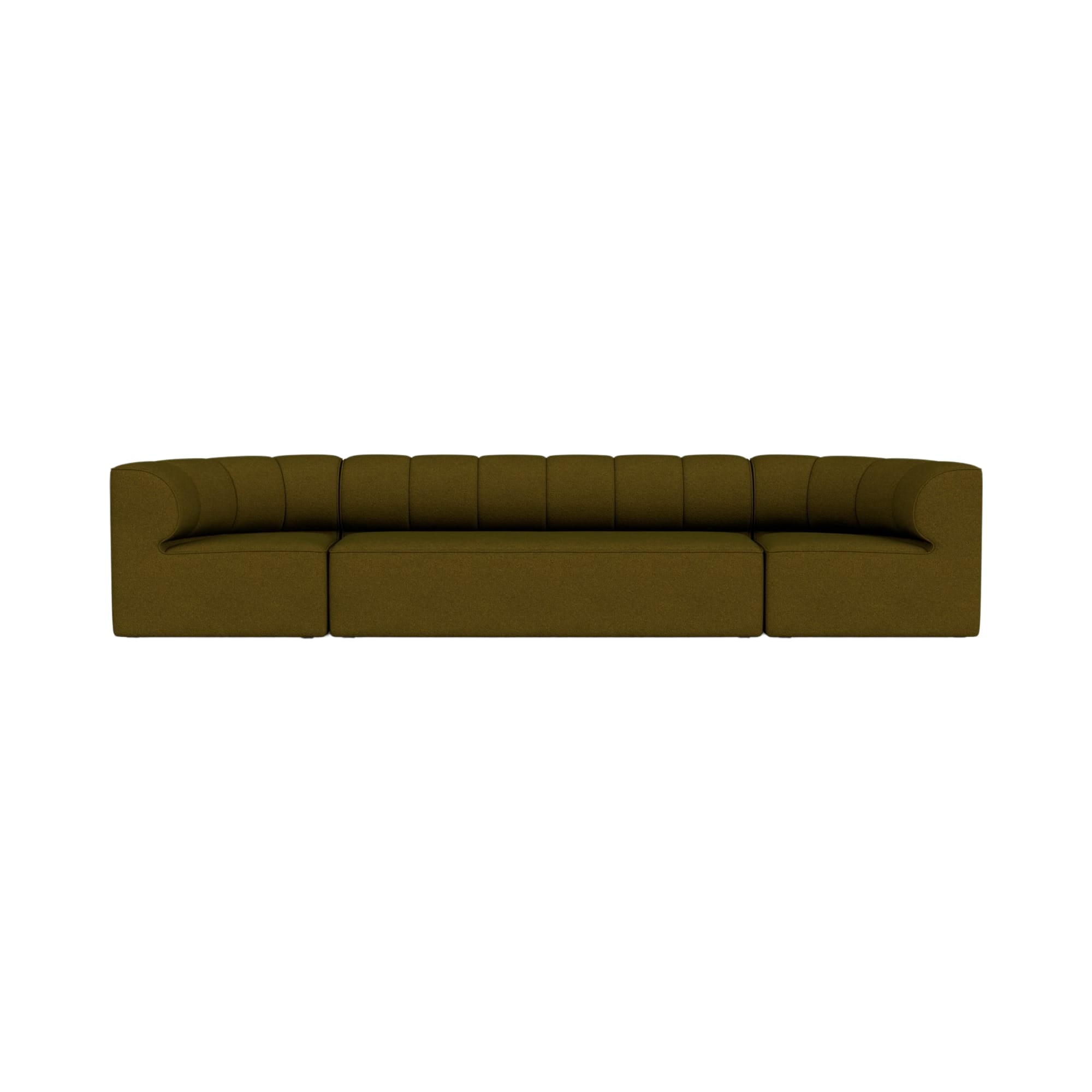 Eave Seamline Modular Sofa. 34 Depth. 4-seater. Configuration 1