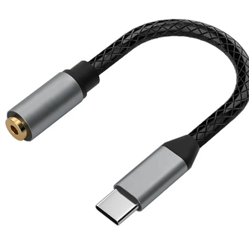 RASANTEK Type C To 3.5mm Female Jack Type C Headphone AUX Jack HiFi USB C to 3.5mm AUX Headphones Audio Adapter for Phone