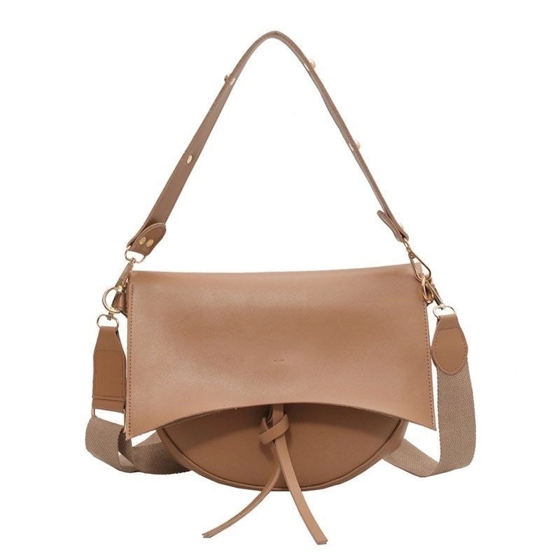 Women's Medium Pu Leather Solid Color Vintage Style Open Bag Sets