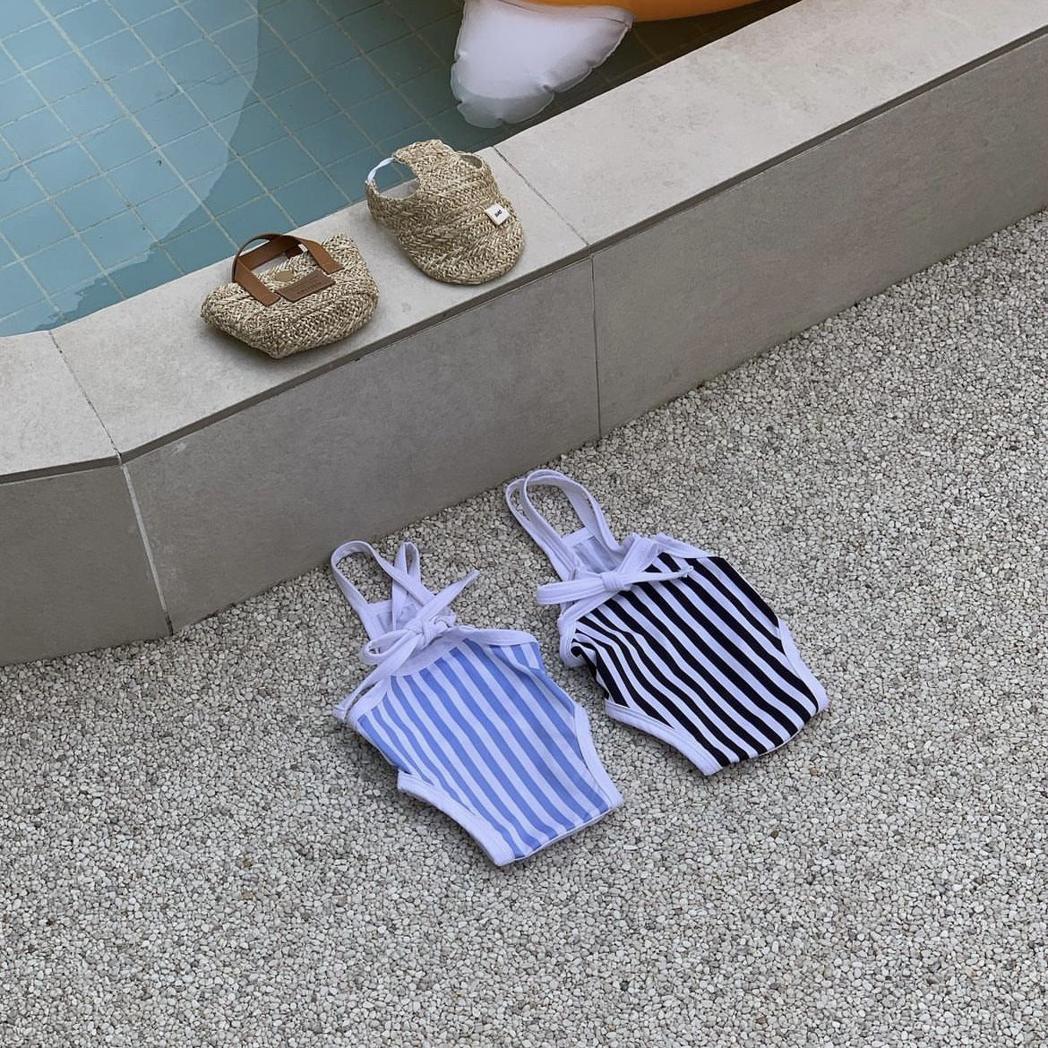 Striped Printed Dog Swimsuit