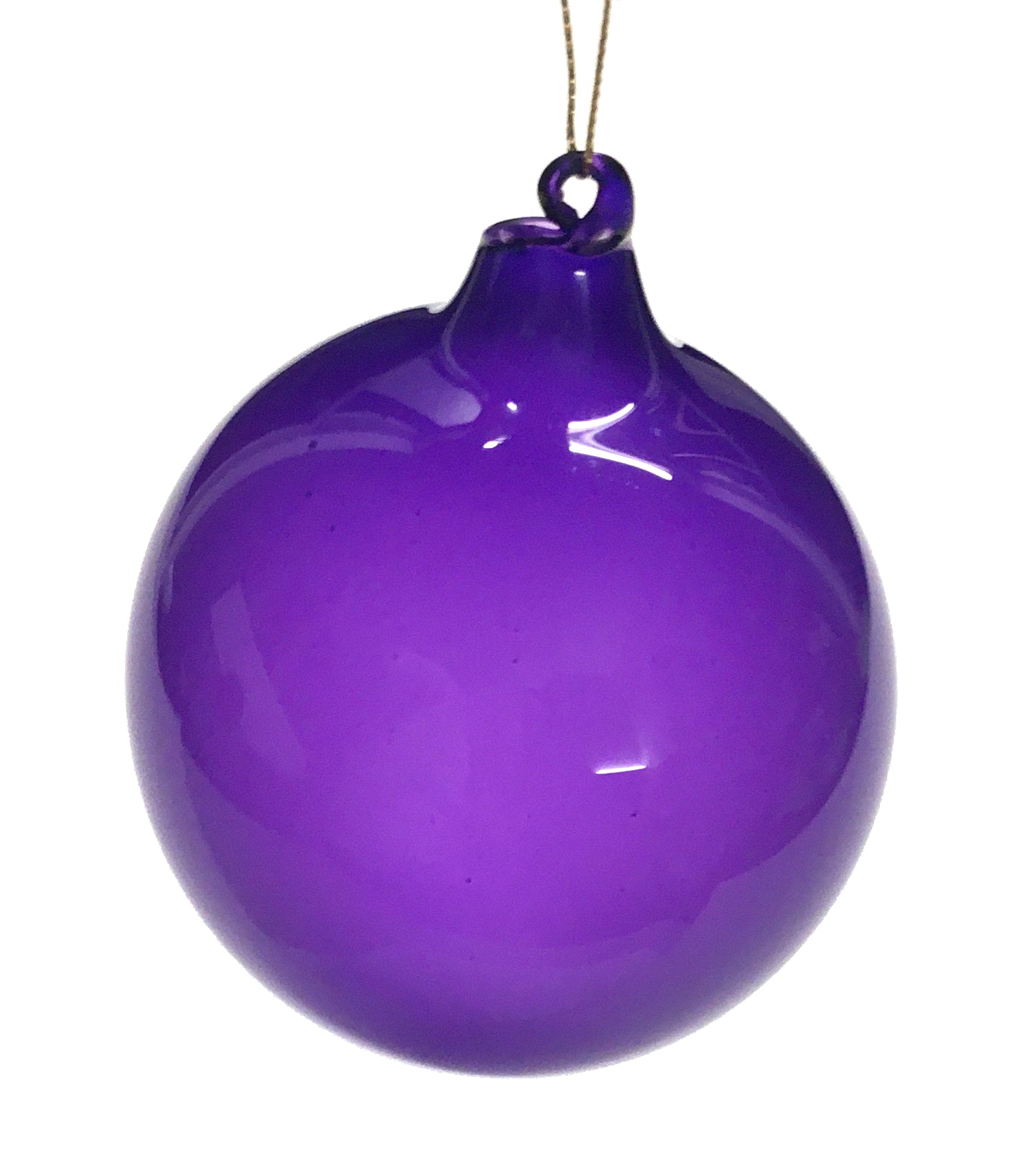 Jim Marvin Lavender Bubblegum Glass Ornaments