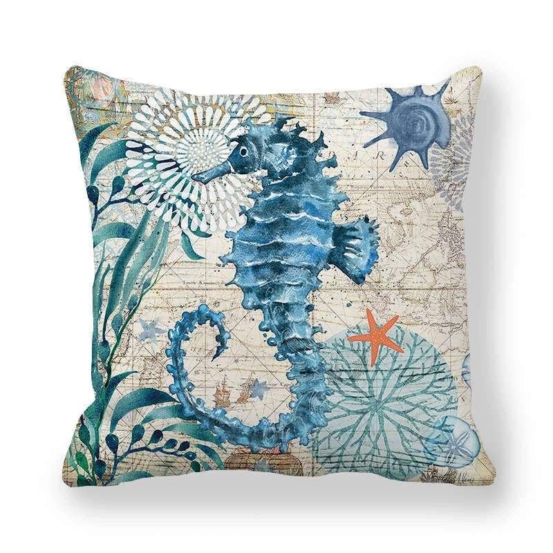 Retro Animal Landscape Fibre Peach Skin Pillow Cases