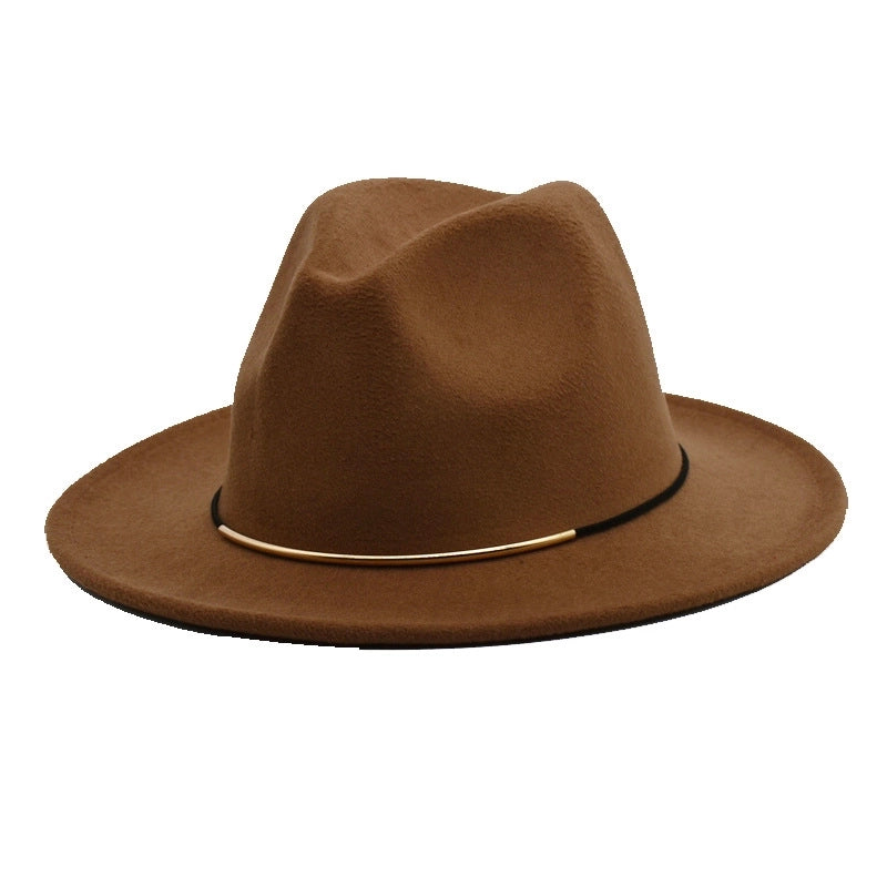 Men's Jazz Hat British Harajuku Style Retro Top Hat Women's Trendy Women's Woolen Hat