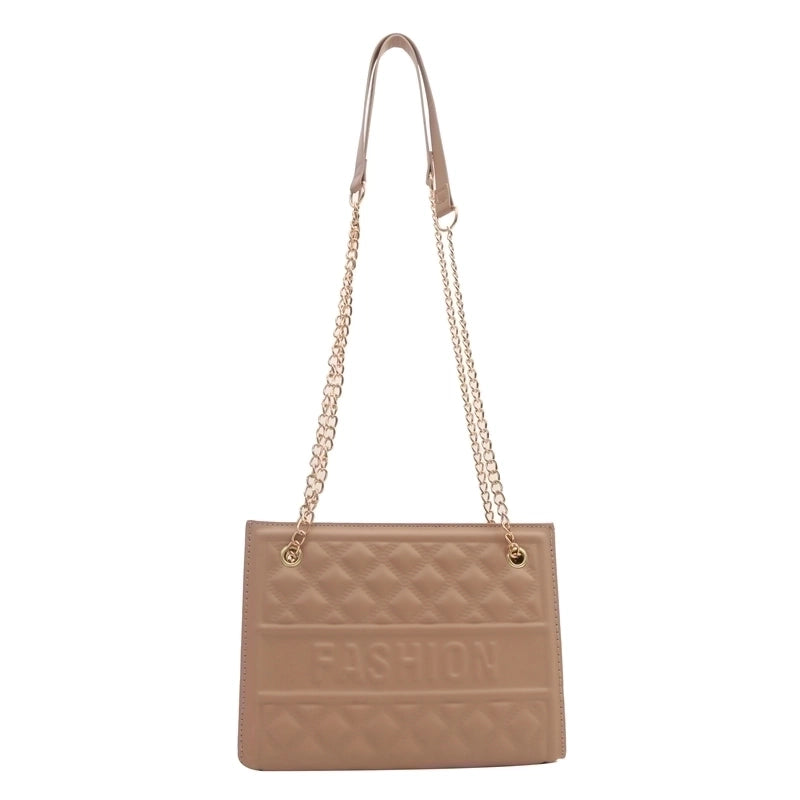 Women's Pu Leather Solid Color Classic Style Zipper Crossbody Bag