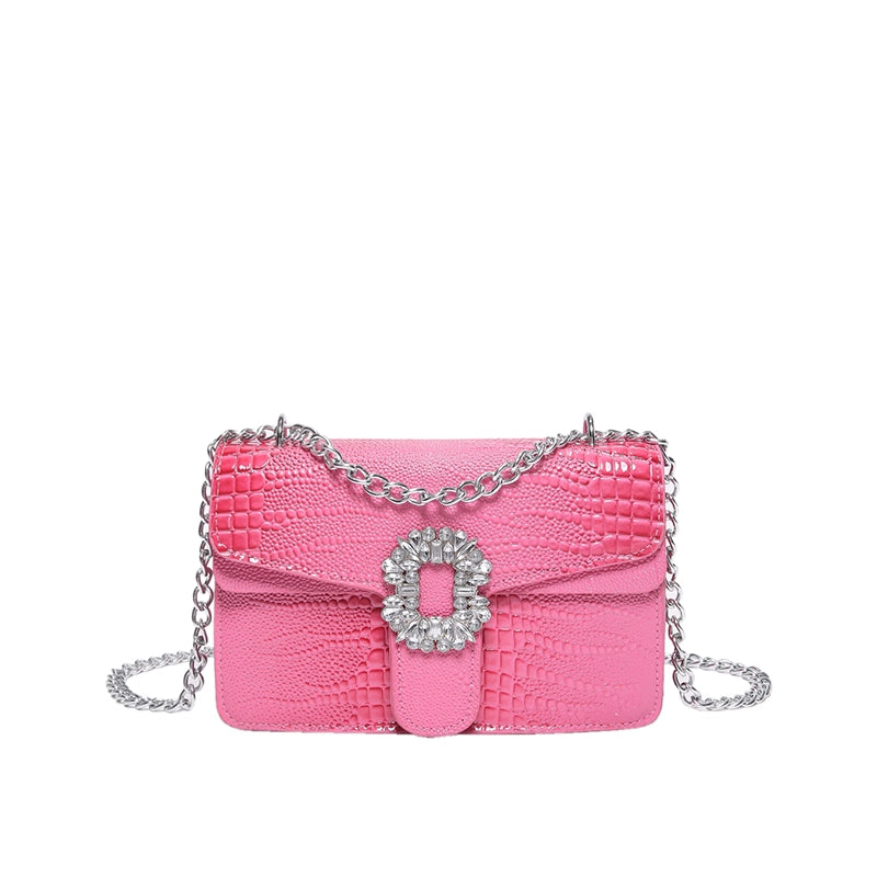 Vintage Style Classic Style Solid Color Crocodile Pu Leather Women's