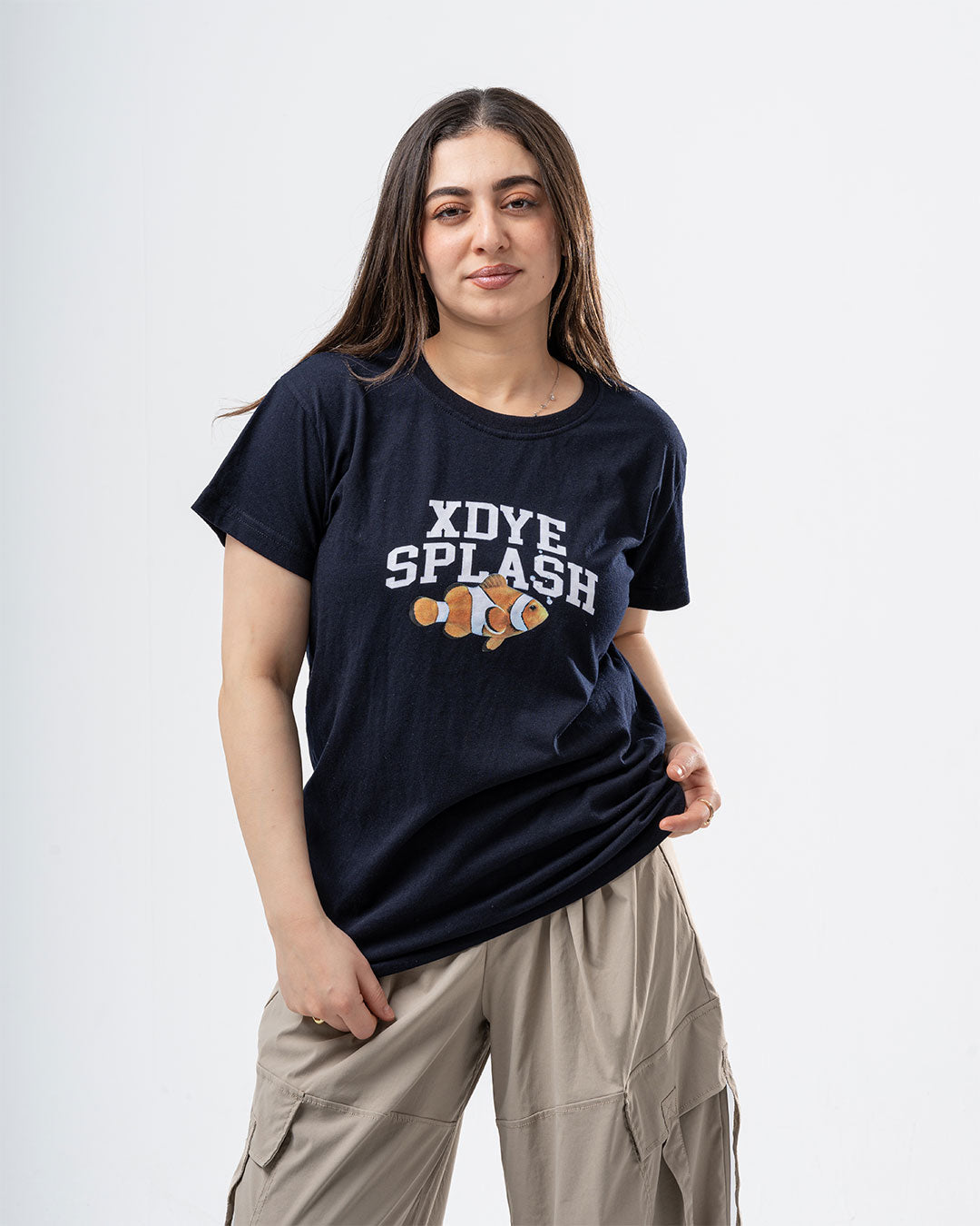 Fish Printed Womens Short Sleeve T-shirt