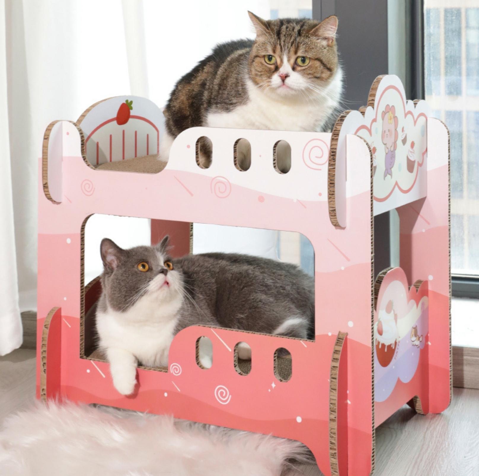 Tinypet Bunk Bed Scratching Board Cat Scratcher