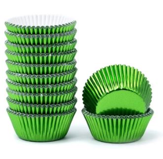 100pcs Foil Disposable Cupcake Liners Aluminum Thickened Baking Muffin Cups Cases Accessories