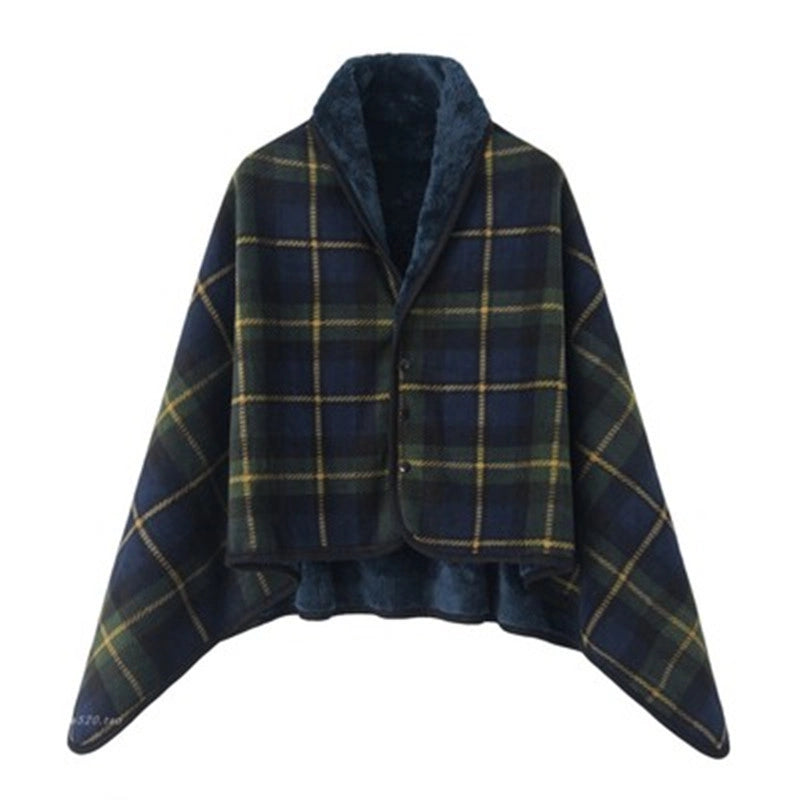 Casual Lattice Polyester Shawl Blanket Bedding