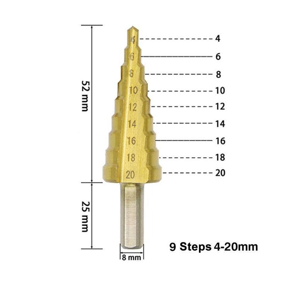 itanium Step Drill (3 pieces)