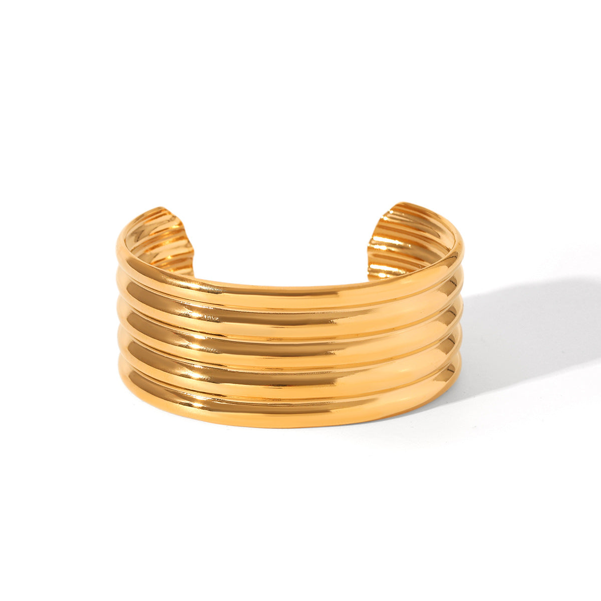 Ins Style Stainless Steel Bracelet 18K Gold-Plated Open Bracelet Titanium Steel Bracelet Female Jewelry