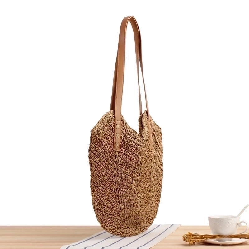 Women's Large Spring&summer Straw Vintage Style Straw Bag