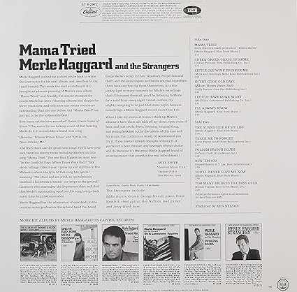 Merle Haggard -Mama Tried Limited Edition Vinyl  LP