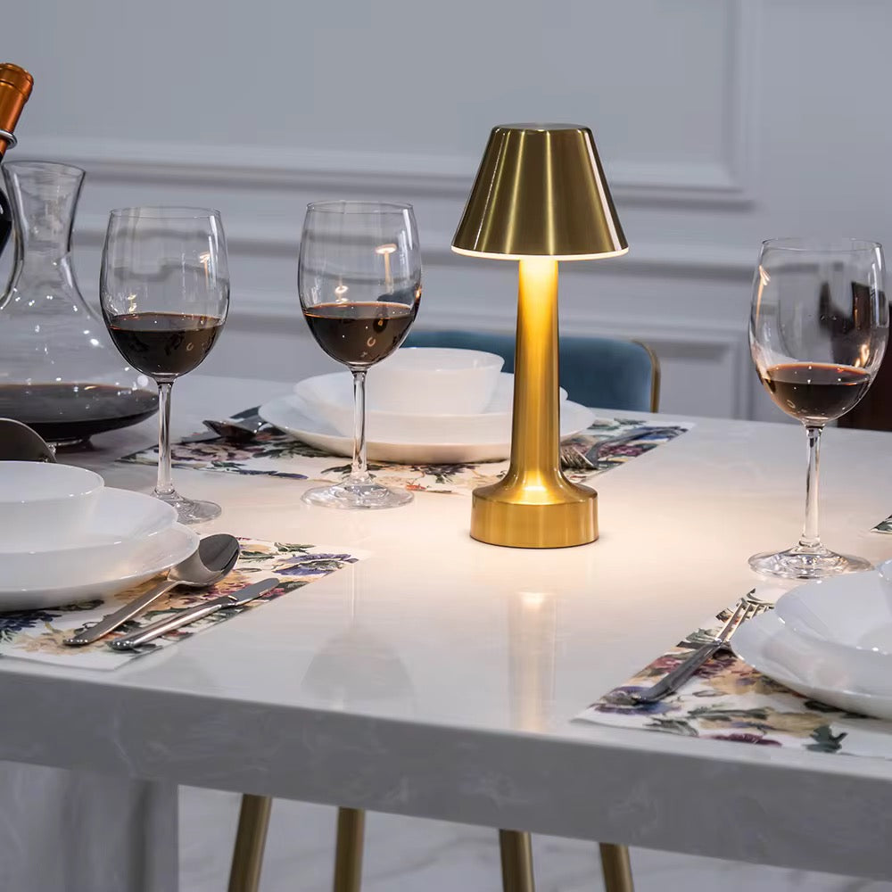 Modern Gold Rechargeable LED Table Lamp