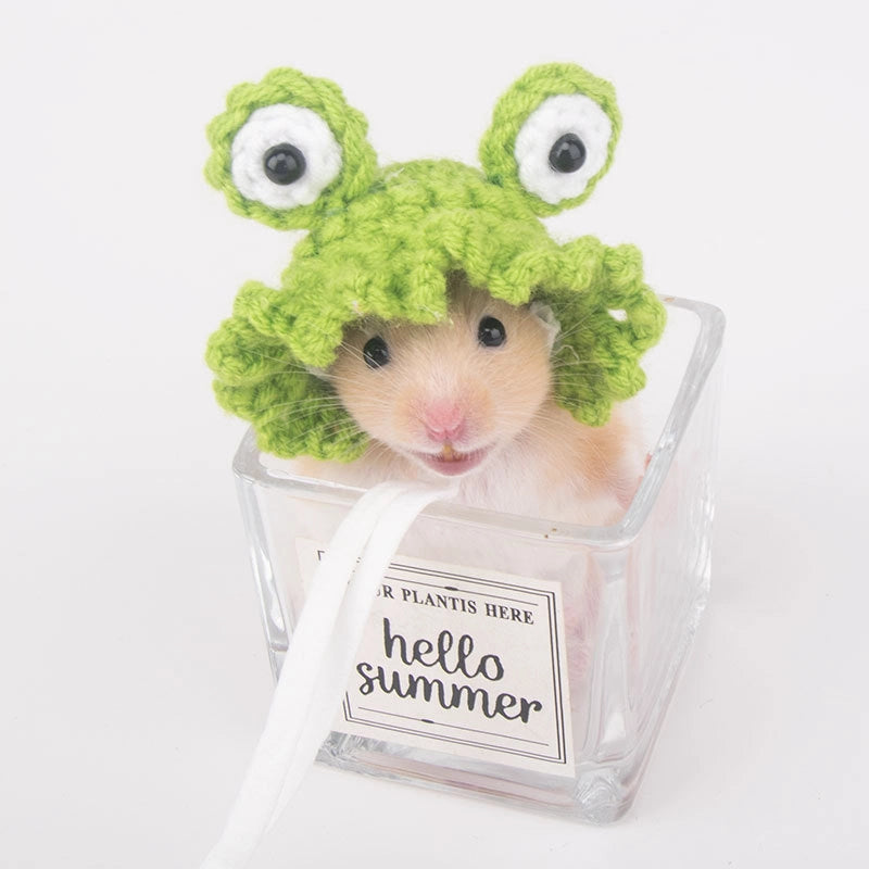 Hamster Hat Parrot Hair Band Photo Small Animal Headdress Handmade Frog Hat Ornaments Hedgehog Headgear Explosions