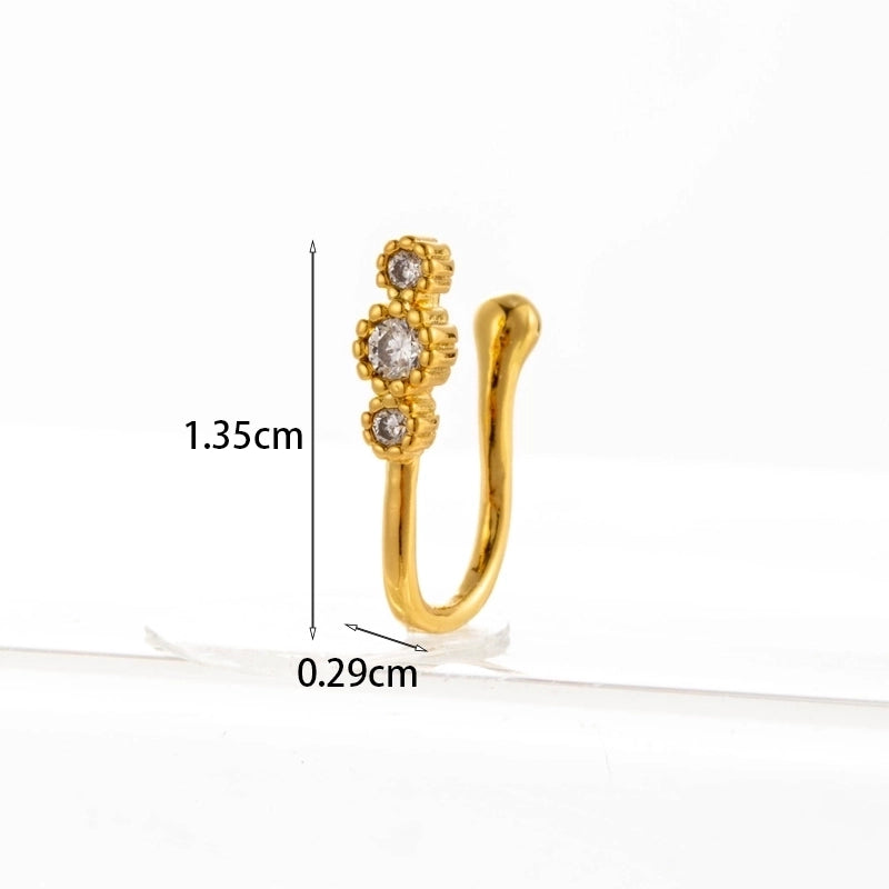 Nose Rings & Studs Fashion Geometric Copper Plating
