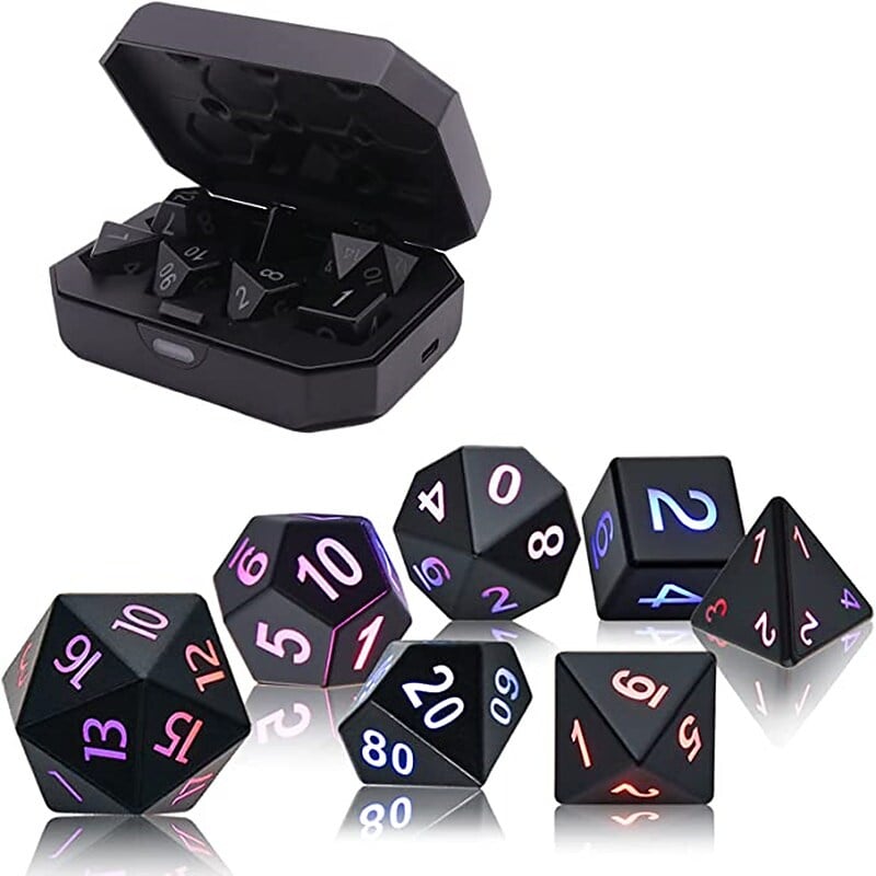 DND Dice Rechargeable with Charging Box7 PCS