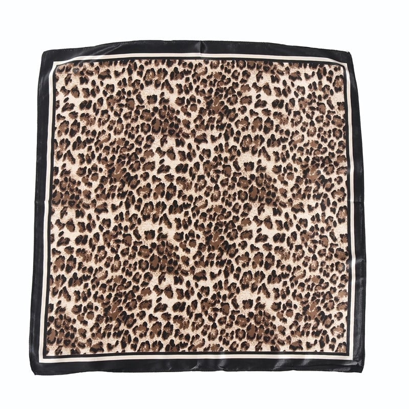 Women's Streetwear Leopard Polyester Silk Scarf