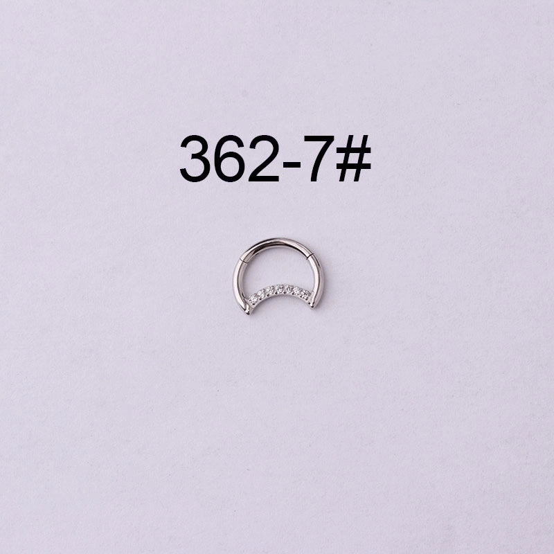 Nose Rings & Studs Fashion Water Droplets 316L Stainless Steel  Plating