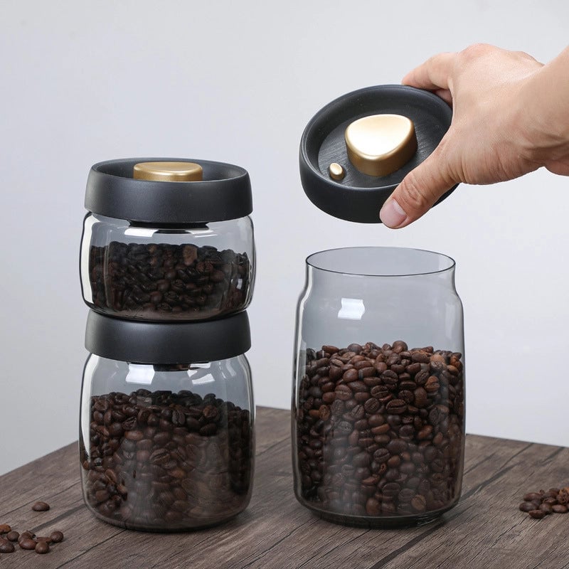 Minimalist Solid Color Glass Storage Container Box