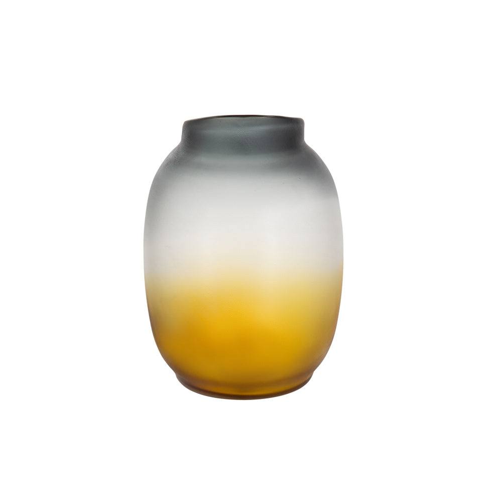 Celestial Glass Vase Medium - Amber Grey