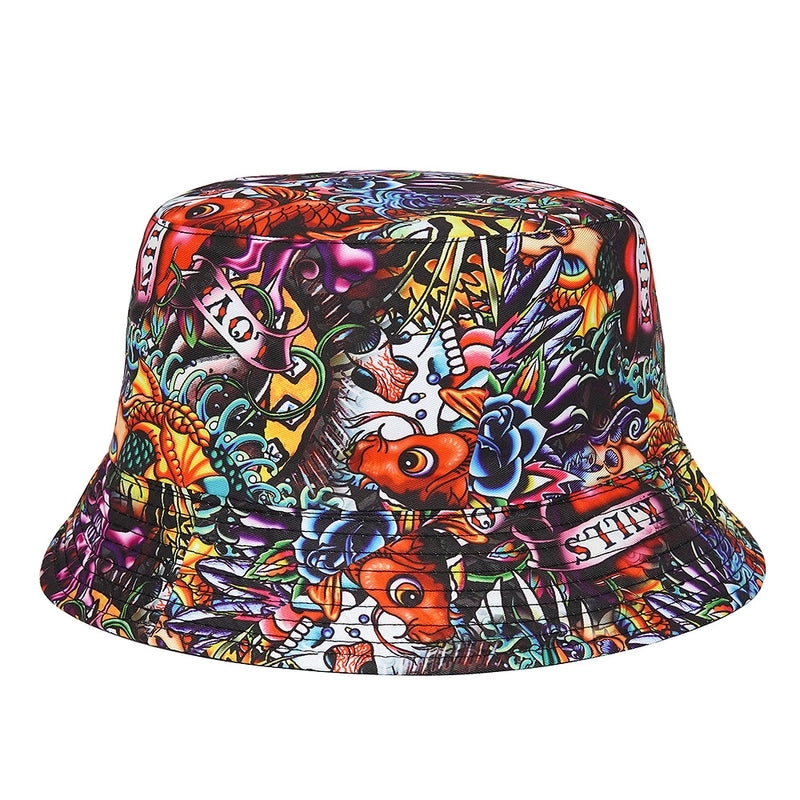 Unisex Ig Style Casual Animal Cartoon Leaves Wide Eaves Bucket Hat
