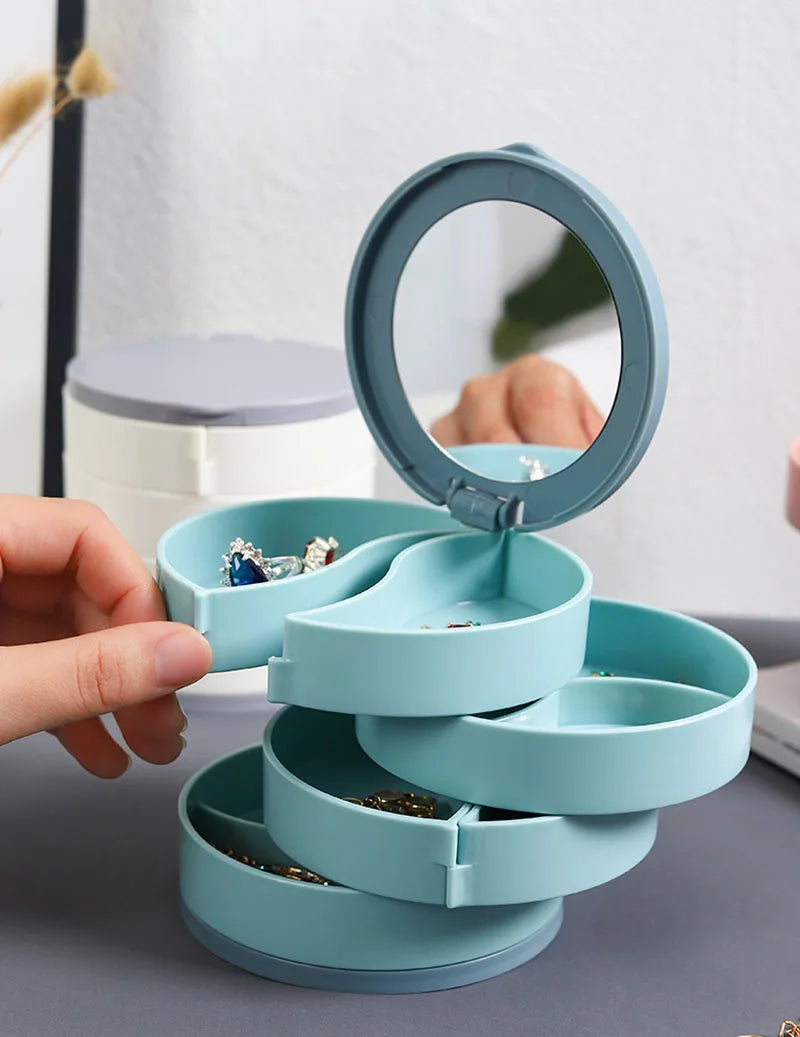 Rotatable Jewelry Storage Box