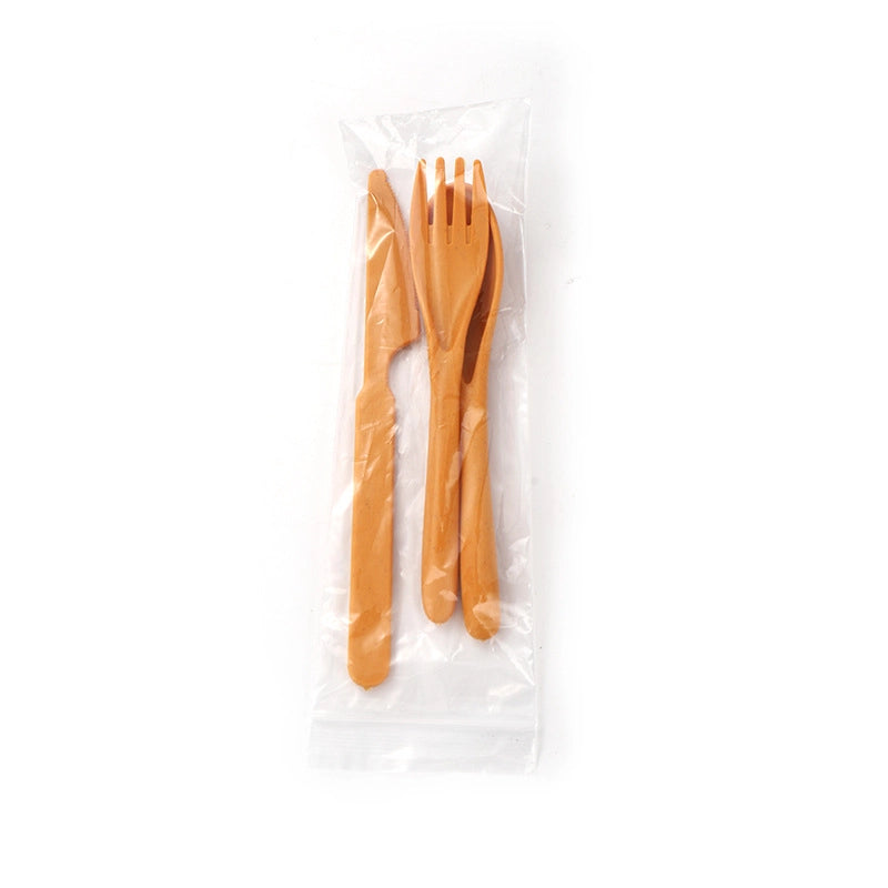 Casual Solid Color Wheat Straw Tableware 1 Set