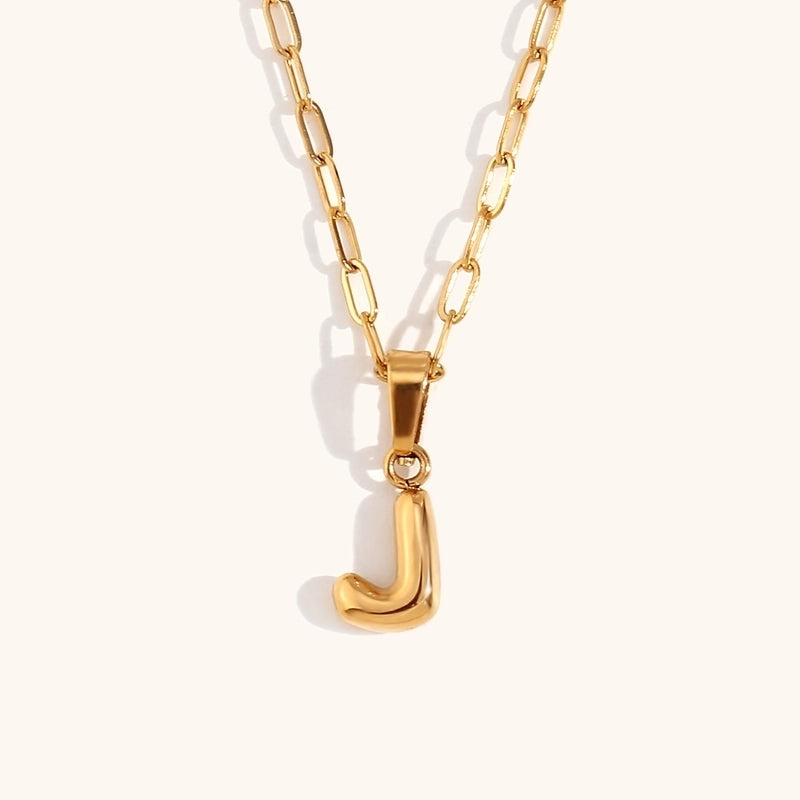Minimalist Commute Letter Stainless Steel Titanium Steel Plating Gold Plated Pendant Necklace