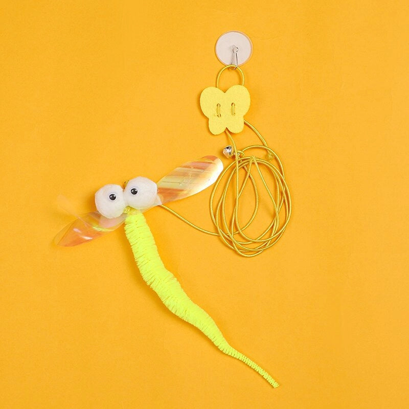 Cat Toy Hanging Door Pet Cat Felt Toy Retractable Catnip Hanging Cat Toy