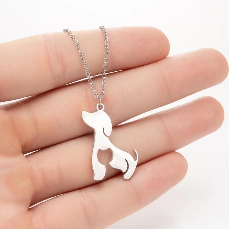 Minimalist Animal 201 Stainless Steel 18K Gold Plated Hollow Out Stainless Steel Necklaces