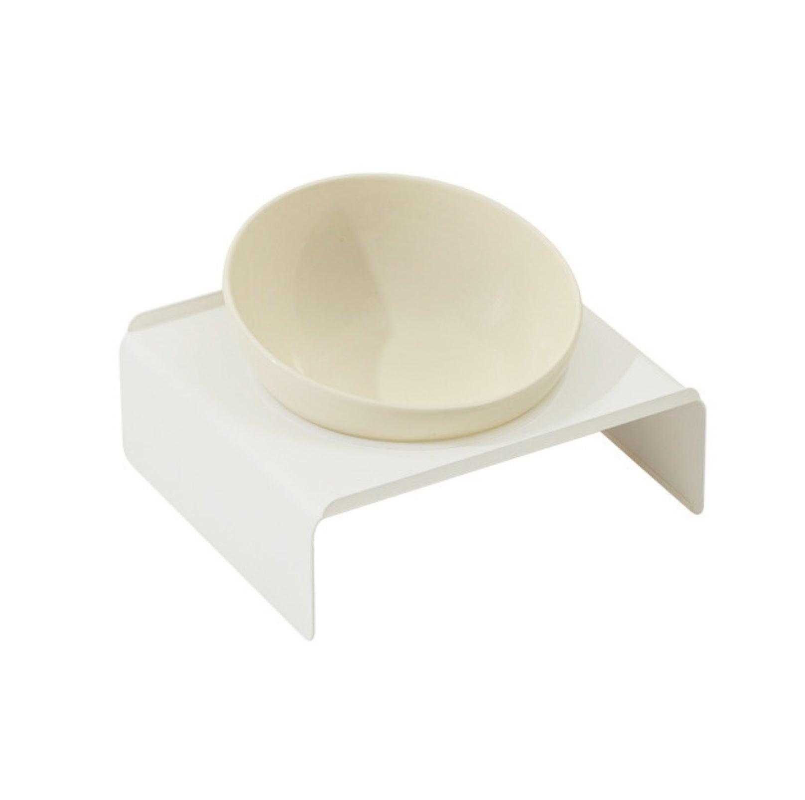 Adjustable Ceramic Pet Bowl with Arch Iron Stand
