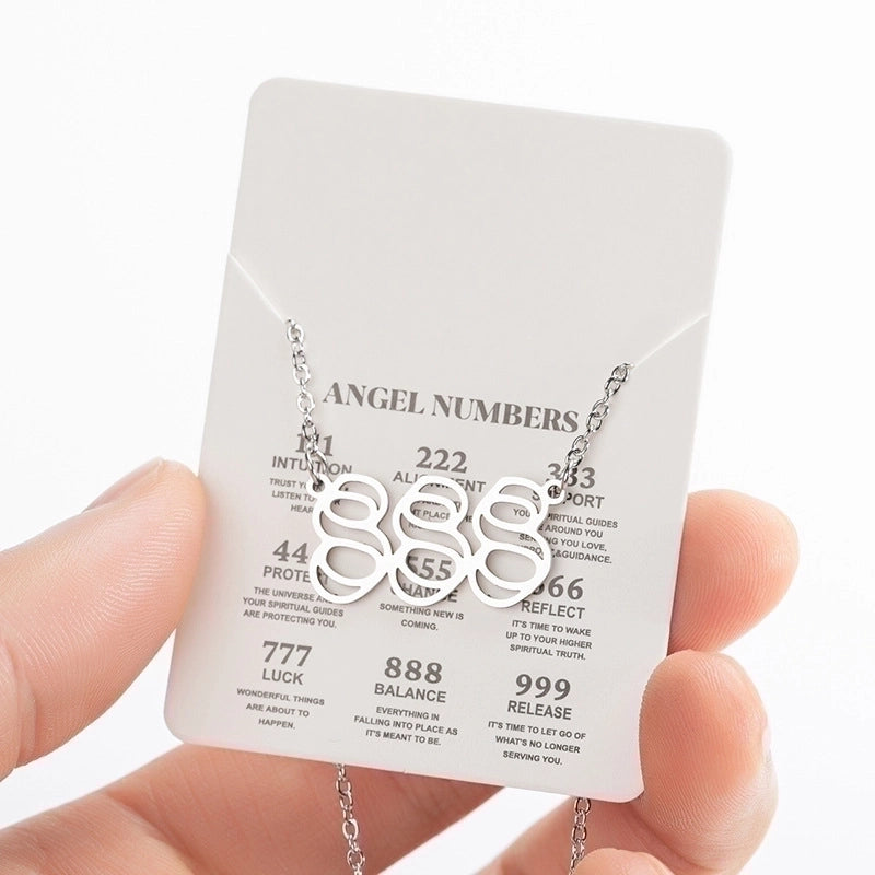 Retro Letter 201 Stainless Steel 18K Gold Plated Plating Stainless Steel Necklaces