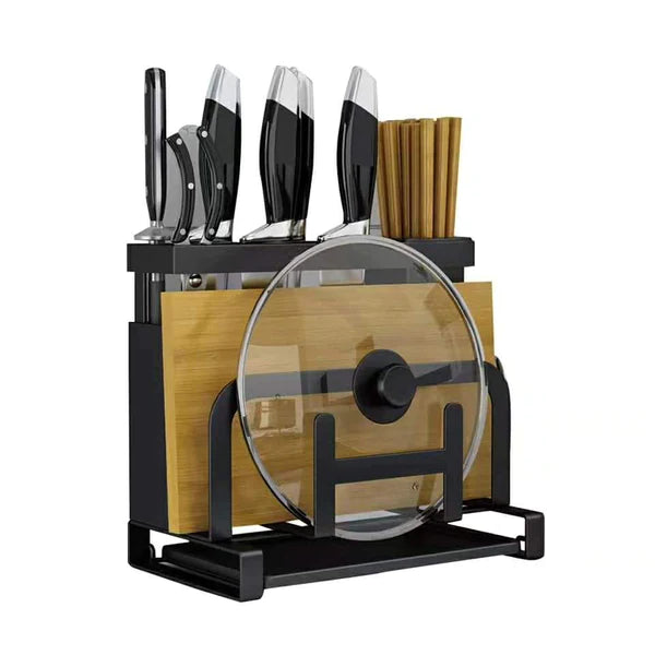 Kitchen Chop stick/Chopping Board And Pot Lid Storage Rack