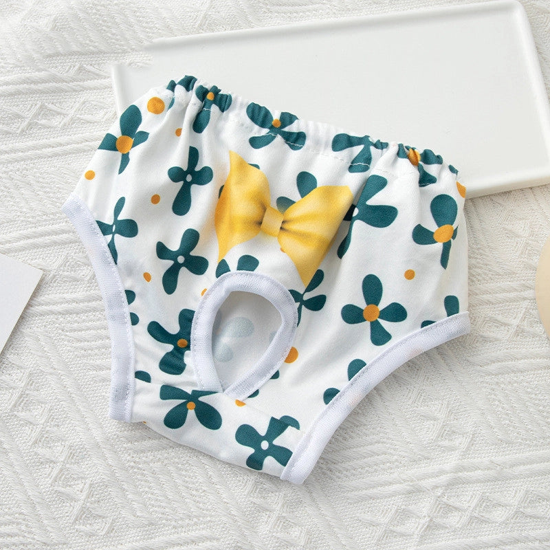 Cute Polyester Heart Shape Flower Bow Knot Pet Clothing