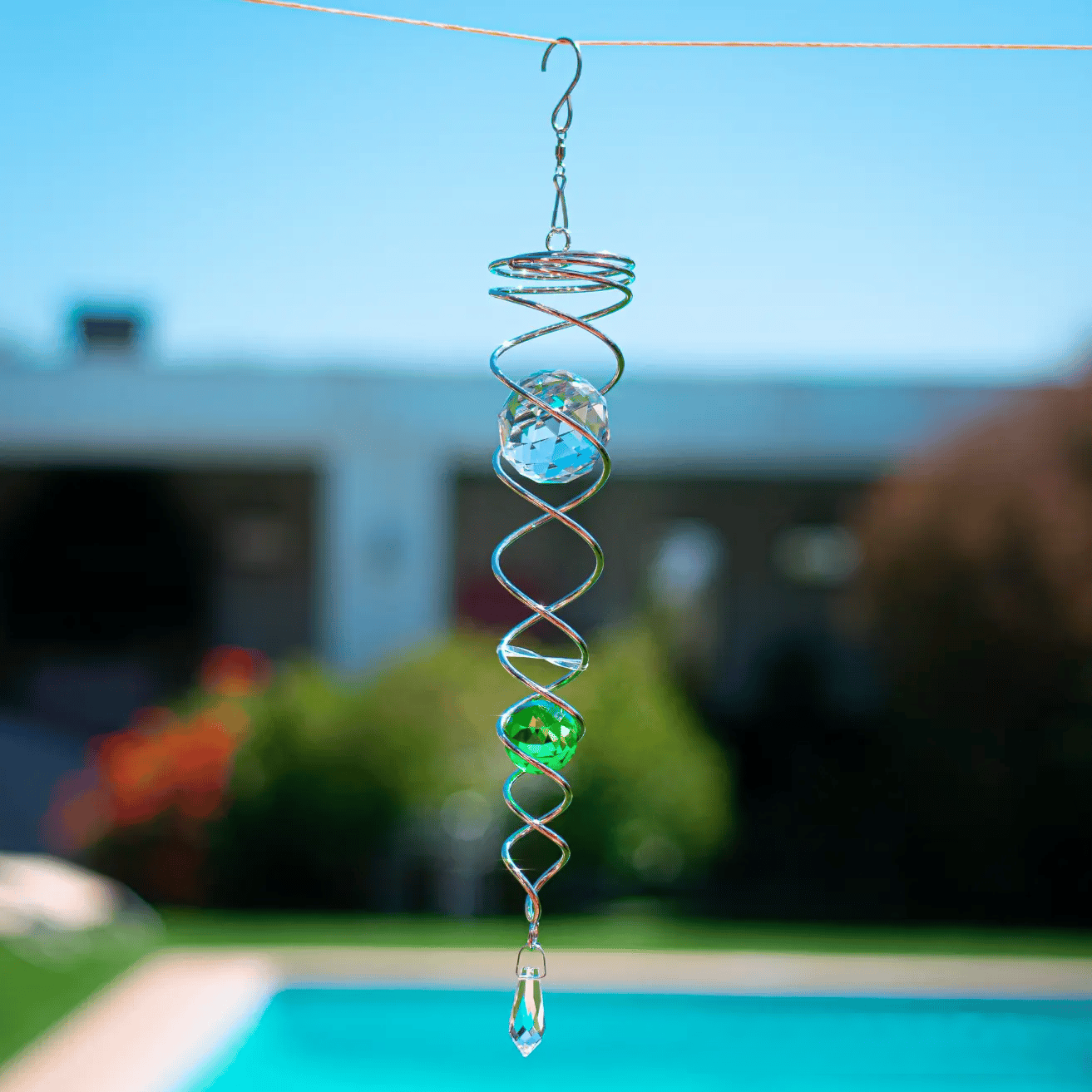 🎐LAST DAY SALE 49% OFF🔥-Gazing Ball Spiral Tail Wind Spinner Stabilizer
