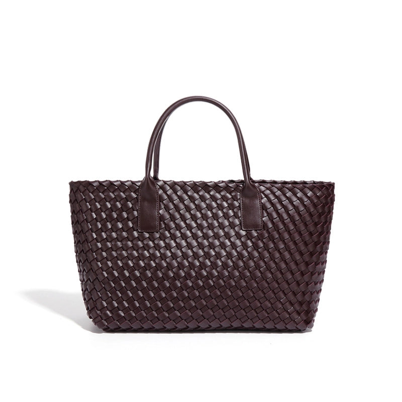Women's Woven Bag Summer New Light Luxury Large Capacity Vegetable Basket Bag Fashion Casual Versatile High Quality Handbag For Women