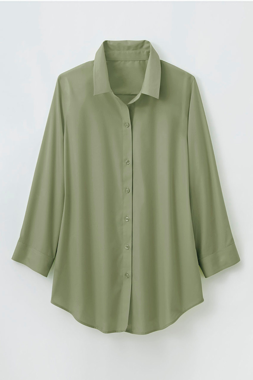 No-Iron 3/4-Sleeve Shirt