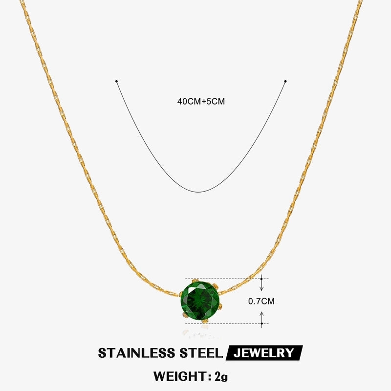 Elegant Geometric 304 Stainless Steel Plating Pendant Necklace