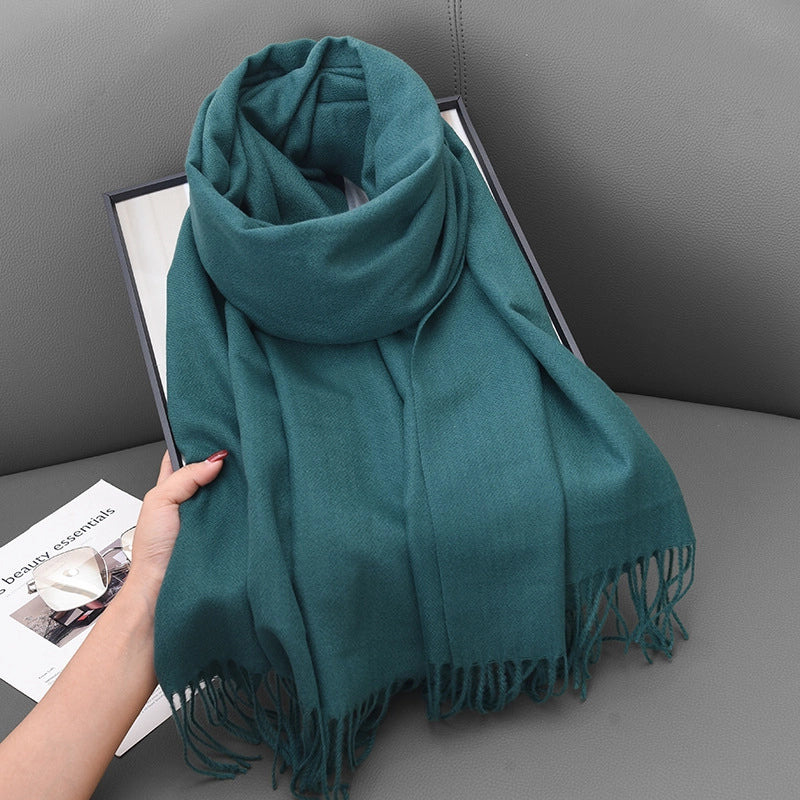 Women's Basic Solid Color Polyester Scarf