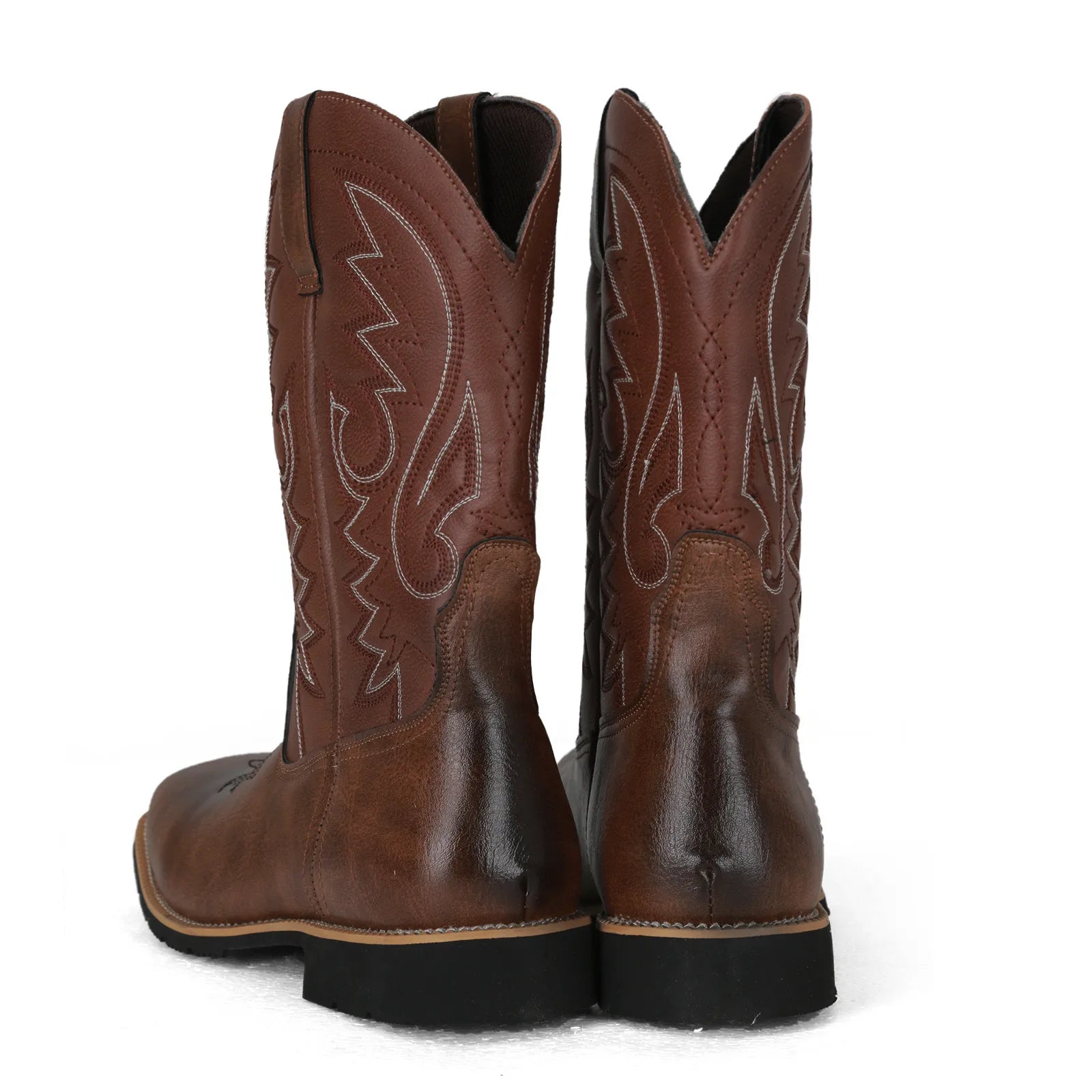 Handmade Men's Cowboy Boots – Embroidered, Pointed Toe, Slip-On Western Boots