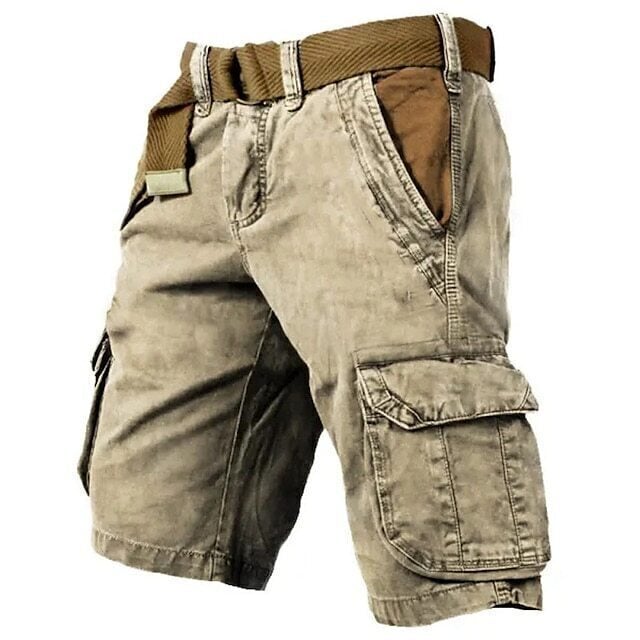 8-Pack Men's Multi Pocket Plain Short