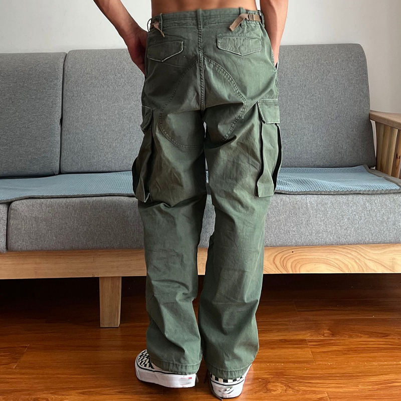 American Outdoor Heavy Batik Do Old Patch M65 Military Overalls Pants