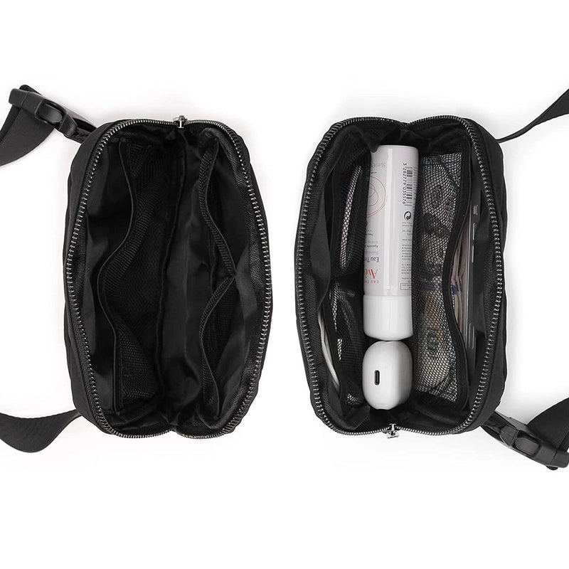 Men's Preppy Style Streetwear Solid Color Nylon Waist Bags
